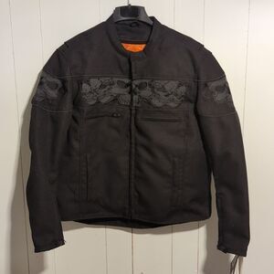 Milwaukee Leather Black Men's Motorcycle Jacket MPM1730 Size XL